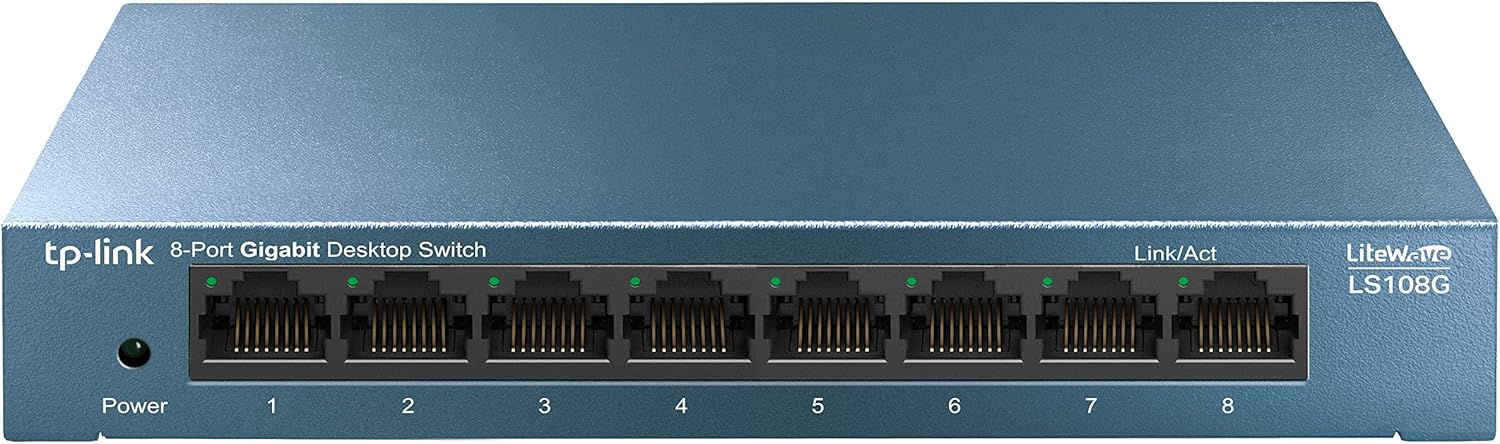 Switch Hub Ethernet Gigabit à 8 Ports, Boîtier en Metal, Ls108g thumbnail 2