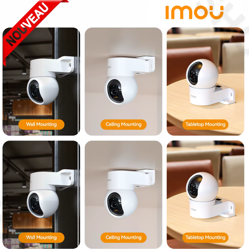 Caméra Ranger Ip Dôme Motorisée Wifi 5mp avec Ia, Suivi Automatique, Sirène et Microphone Intégrés thumbnail 3