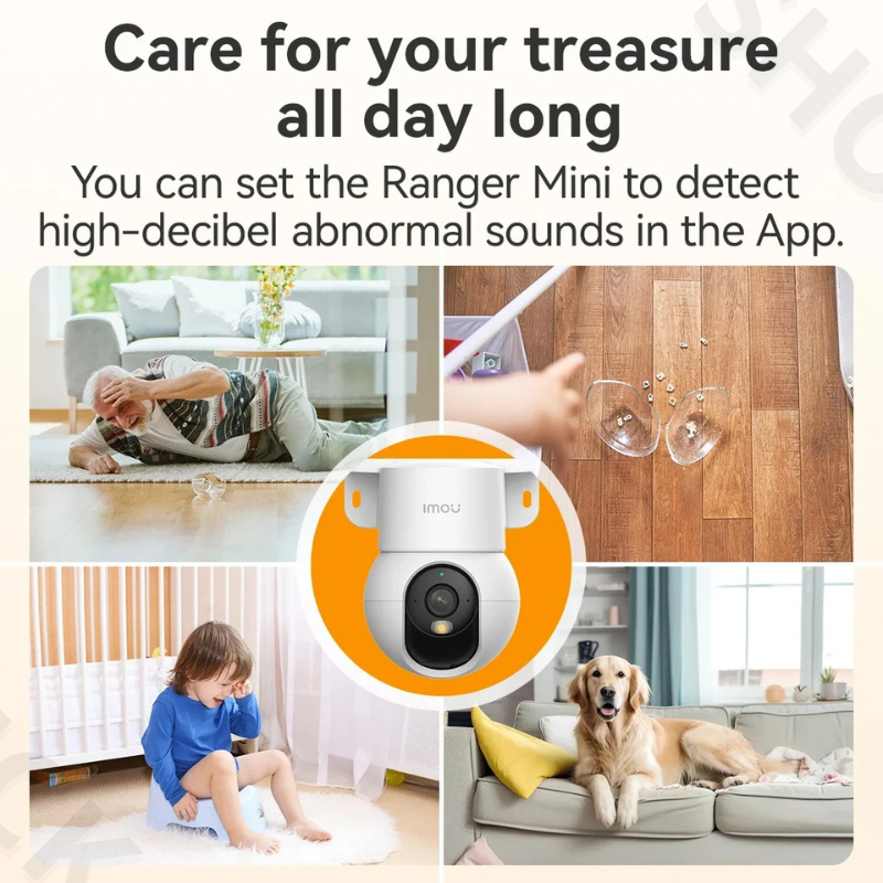 Caméra Ranger Ip Dôme Motorisée Wifi 5mp avec Ia, Suivi Automatique, Sirène et Microphone Intégrés thumbnail 4