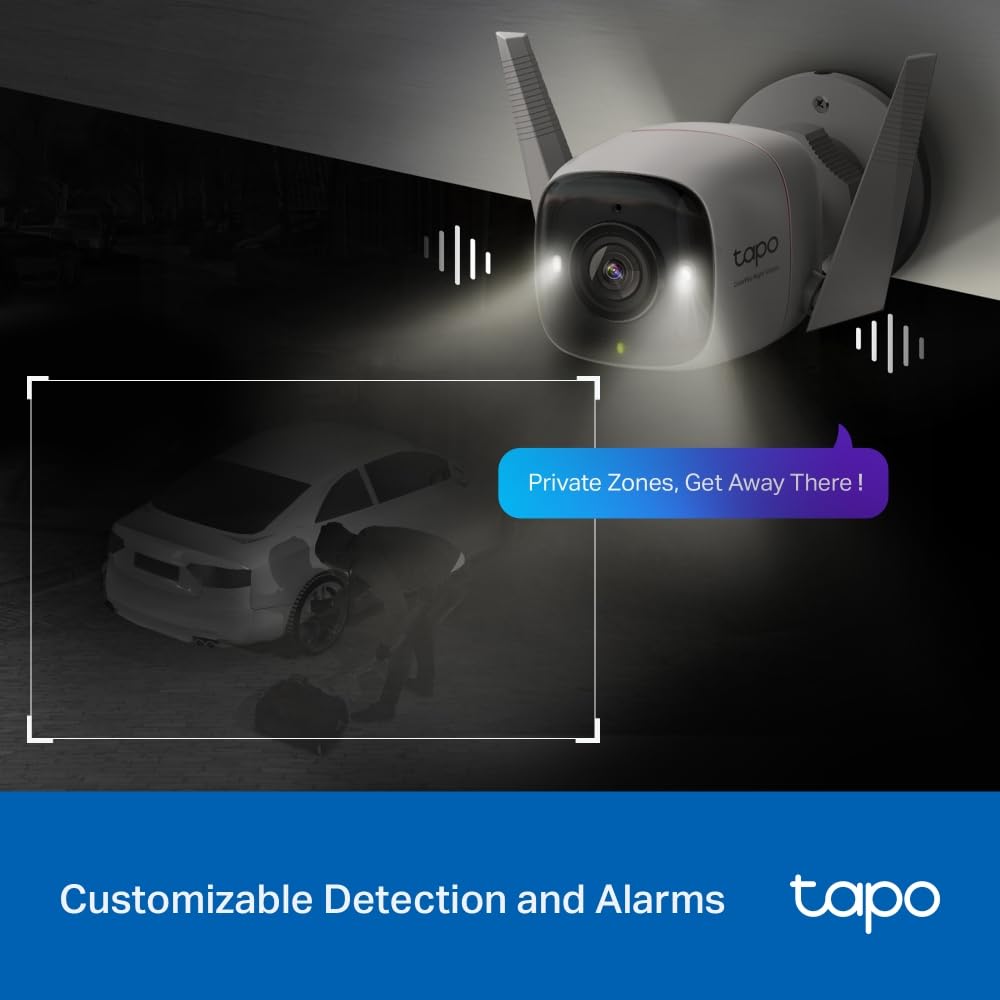 Caméra de Surveillance Extérieure 2k Qhd, 4mp Étanche Ip66, Détection de Mouvement, C325 Starlight thumbnail 3
