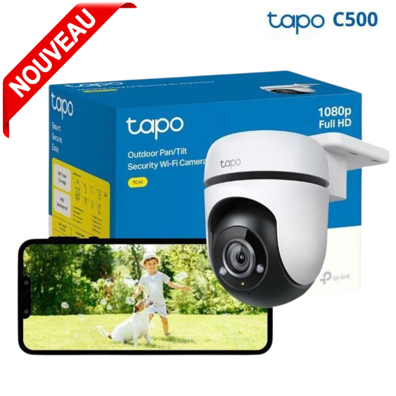 Caméra de Surveillance Wifi 360 Audio Panoramique Extérie C500 thumbnail 1