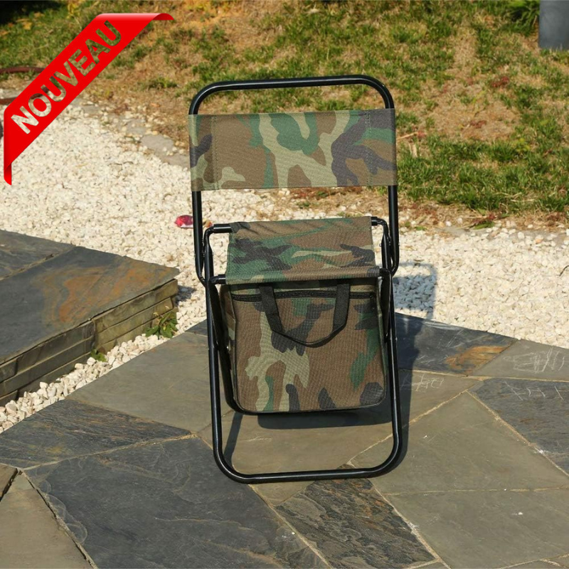 Chaise Pliante avec Sac de Rangement (pique-nique, Camping, Pêche, Randonnée, Chasse) thumbnail 4