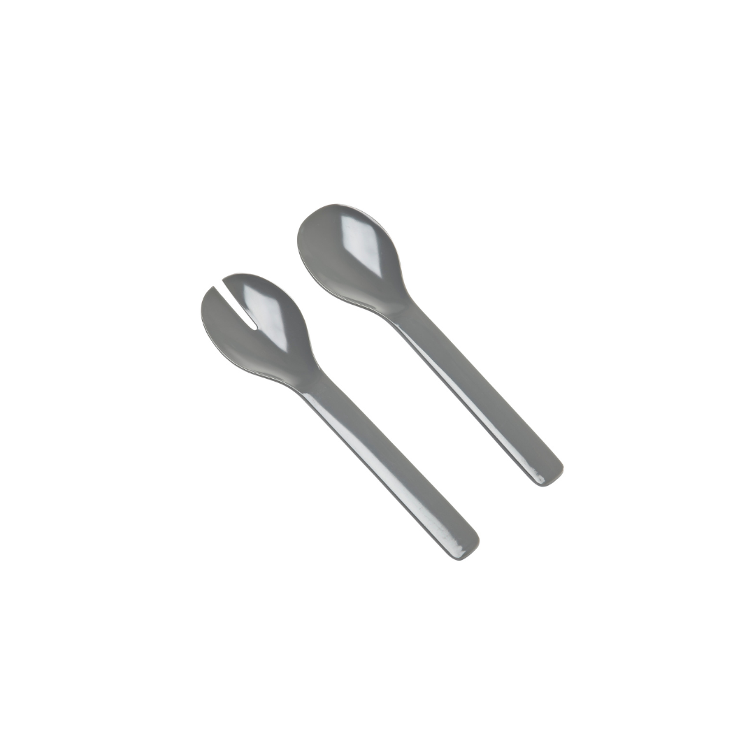 PINCE A SALADE  2 PCS EN MELAMINE GRIS L 27.5CM
