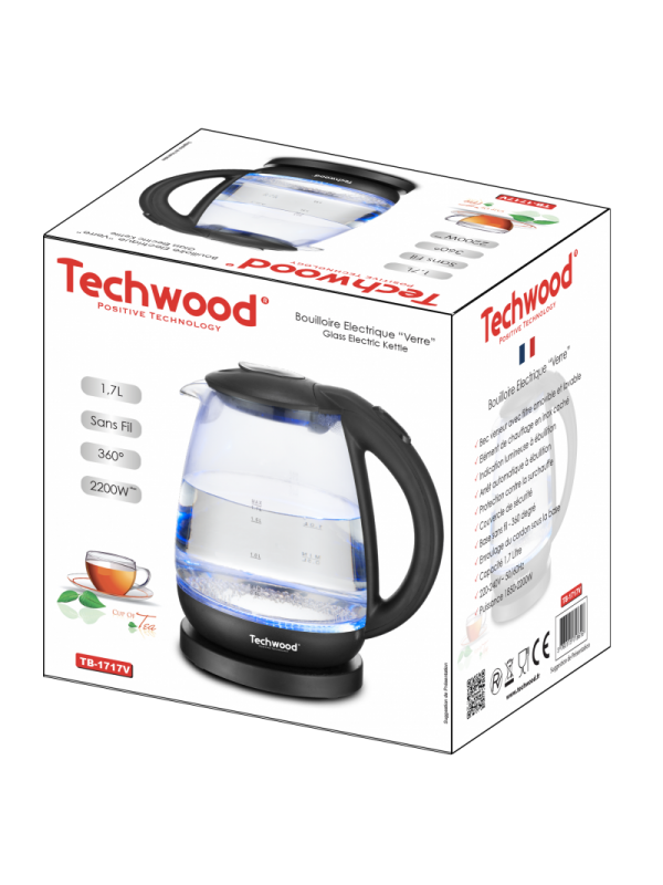Bouilloire 1,7l -verre