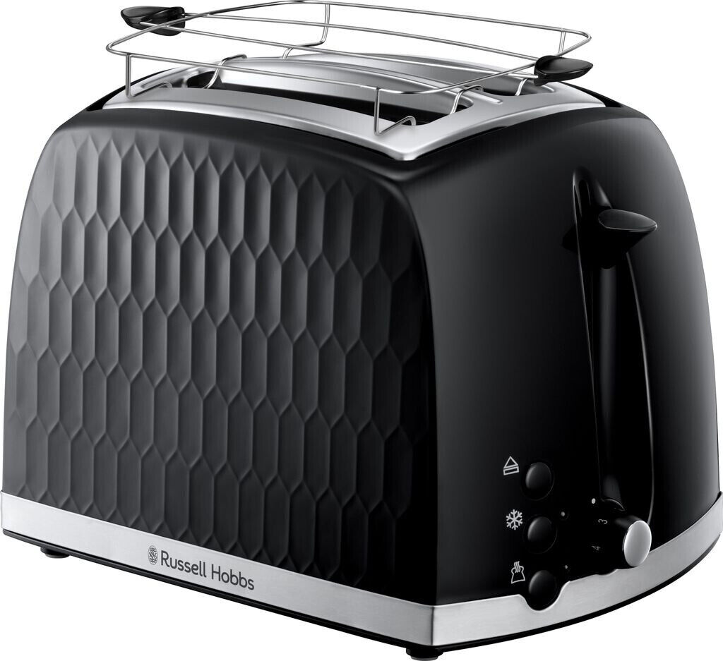 Toaster Honeycomb 2s Noire Russell Hobbs