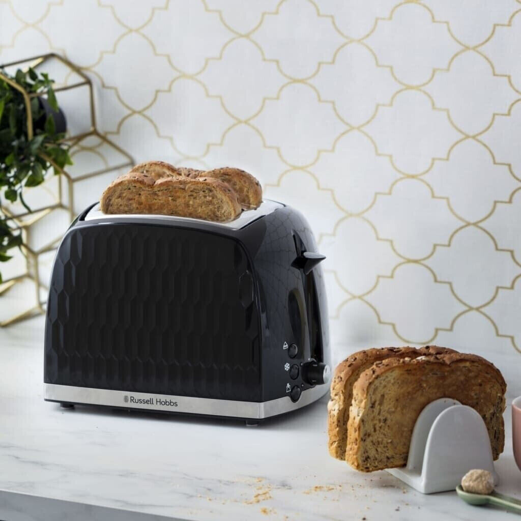 Toaster Honeycomb 2s Noire Russell Hobbs