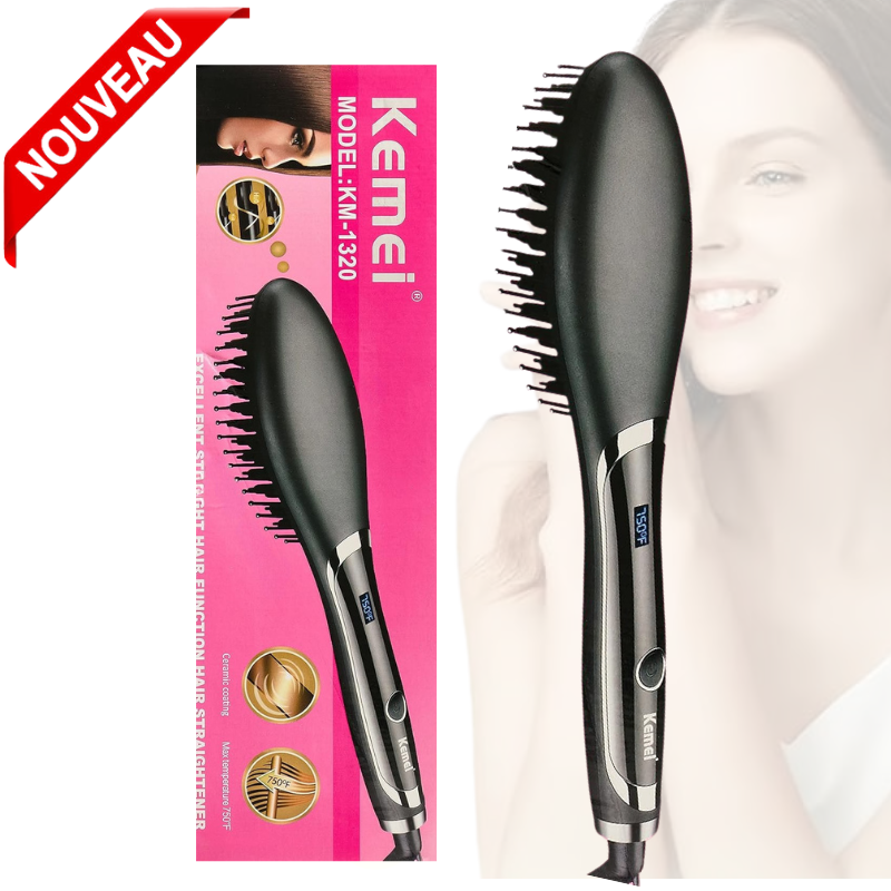 Brosse à cheveux électrique Professionnelle, Max température 750 F KM-1320 thumbnail 1