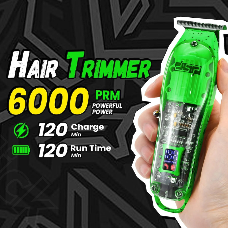 Tondeuse électrique DSP de haute qualité, rechargeable et silencieuse, tondeuse professionnelle sans fil. thumbnail 3