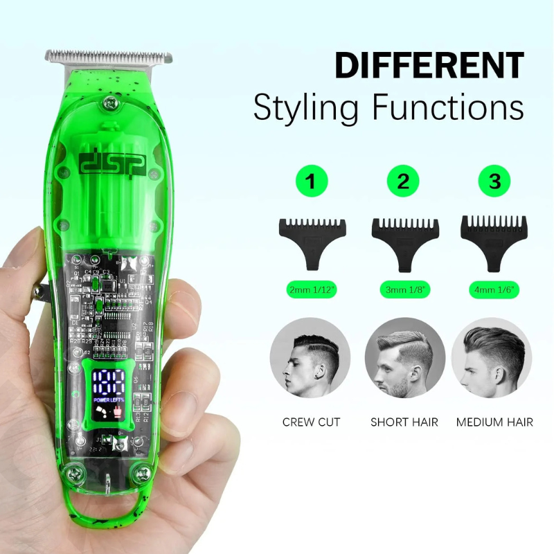 Tondeuse électrique DSP de haute qualité, rechargeable et silencieuse, tondeuse professionnelle sans fil. thumbnail 4