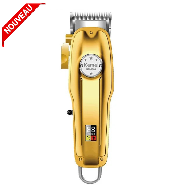 Tondeuse à cheveux professionnelle pour hommes électrique sans fil USB KM1986