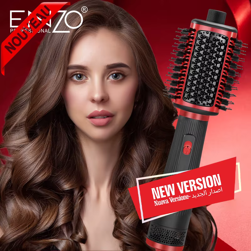Brosse soufflante Sèche-Cheveux 4 en 1 Salon Lisseur Cheveux Bigoudi  Volumisante 1500W En-4123 thumbnail 4