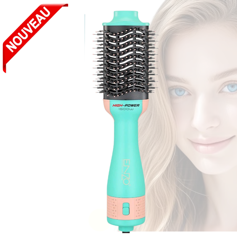 Brosse soufflante Sèche-Cheveux 3 en 1 High Power Lissante Volumisante 1500W Rotative à Air Chaud En-4134 thumbnail 2
