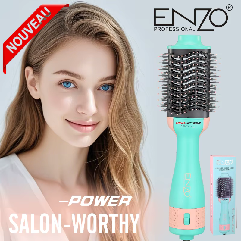Brosse soufflante Sèche-Cheveux 3 en 1 High Power Lissante Volumisante 1500W Rotative à Air Chaud En-4134 thumbnail 3
