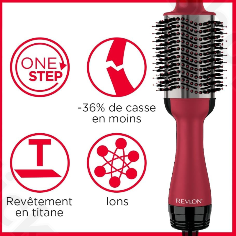 Brosse Soufflante Professionnelle Salon One-Step Sèche-cheveux volumisant Titane, RVDR5279 thumbnail 3