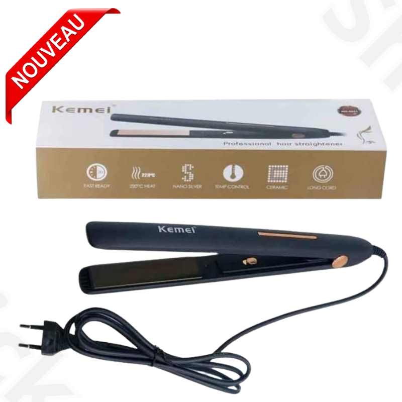 Lisseur Cheveux Céramique avec 4 niveaux de température KM-329 thumbnail 3