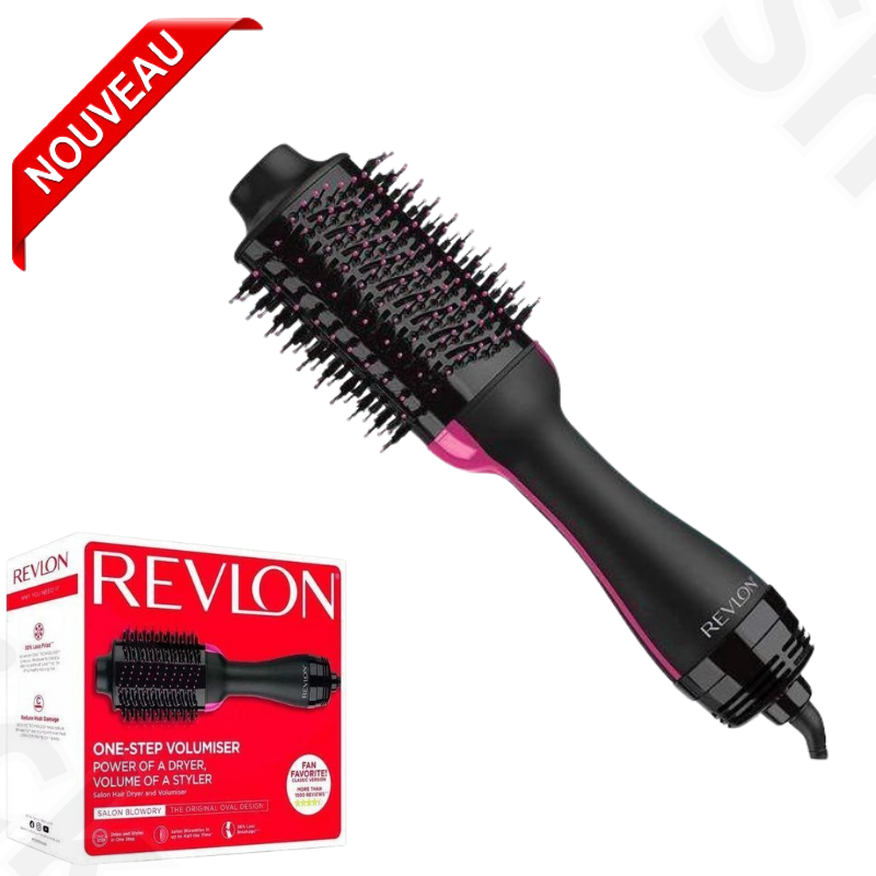 Brosse Soufflante Collection Salon One Step Sèche-Cheveux et Coiffeur Volumiser Black RVDR5222