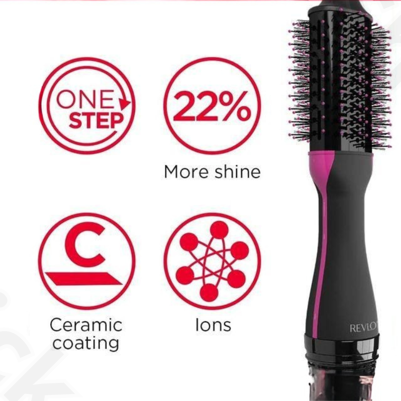 Brosse Soufflante Collection Salon One Step Sèche-Cheveux et Coiffeur Volumiser Black RVDR5222