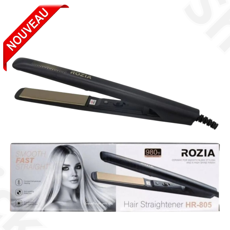 Lisseurà cheveux vapeur professionnel brosse à lisser sans fil mini machine à coiffer fer Jusquà 980F ROZIA HR-908