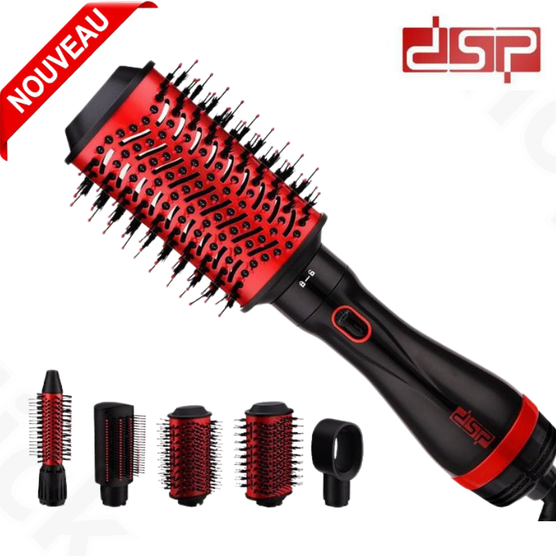 Brosse à Air chaud sèche-cheveux électrique 5 en 1 lisseur, professionnelle Fers à friser et baguettes
