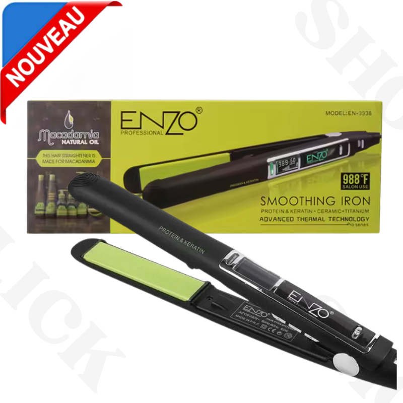 Lisseur Cheveux Professionnel En Céramique Et Titane 65w