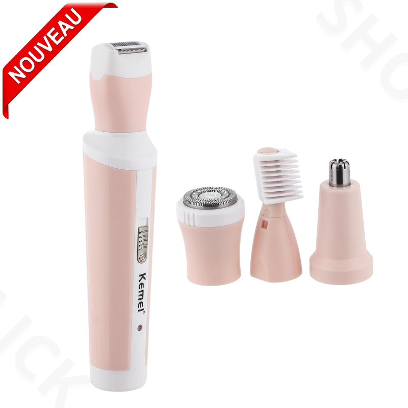Épilateur multifonction 4en1 pour femme, utilisable sur peau sèche ou mouillée  KM-3024 thumbnail 1