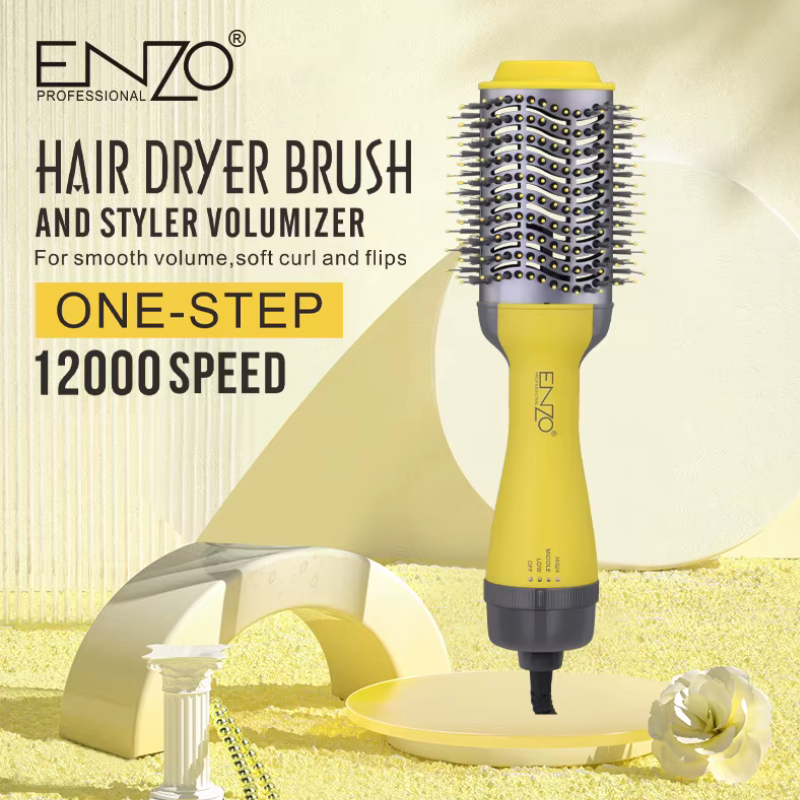 Brosse soufflante Sèche-Cheveux Lissante  3 en 1 Volumisante Rotative à Air Chaud Professionnel EN-4129 thumbnail 3
