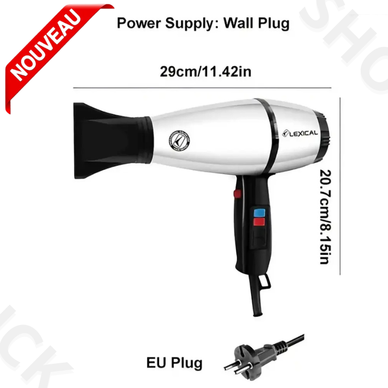Séche Cheveux 2000W Silver Lexical LAS-5075