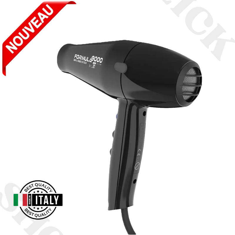 Sèche-cheveux Formula 9000 avec cordon de 3M (Noir, 2650w) Made in italy thumbnail 3