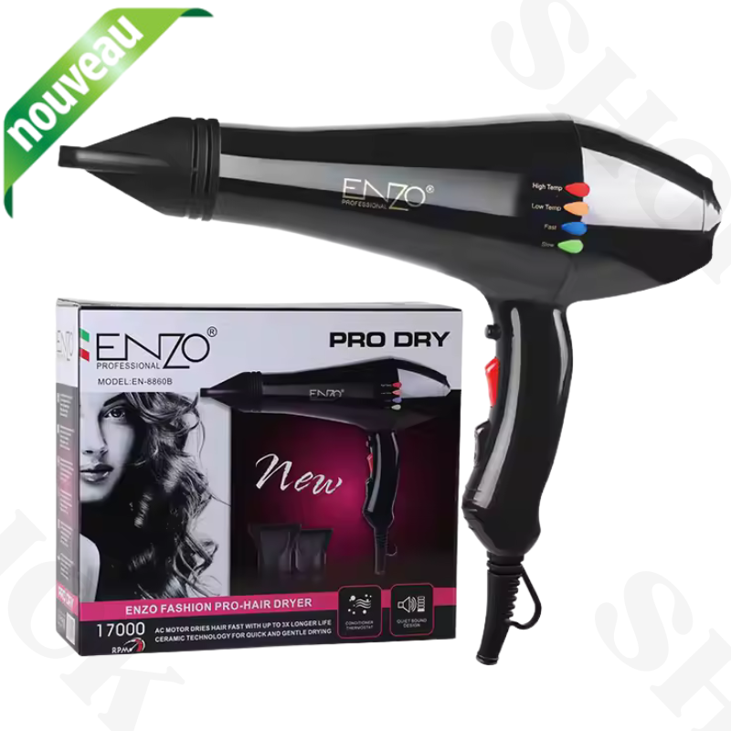 sèche-cheveux électrique haute vitesse puissant à température constante EN-8860B