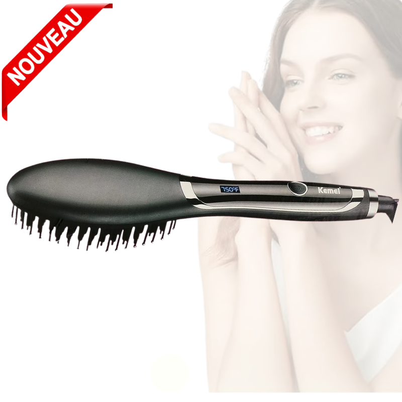 Brosse à cheveux électrique Professionnelle, Max température 750 F KM-1320