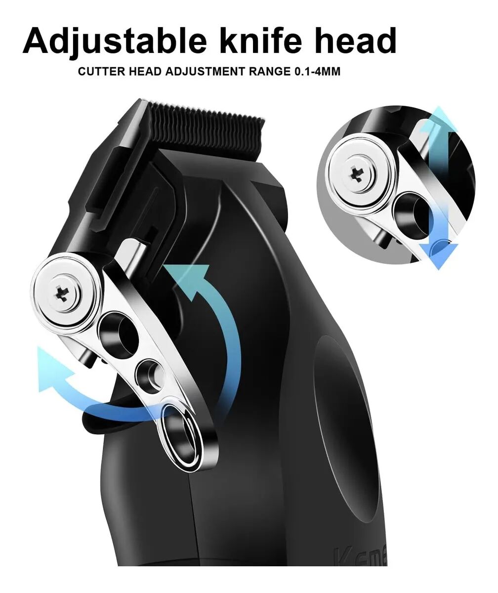 Tondeuse à cheveux professionnelle avec lame dlc pour salon de coiffure KM-2296 thumbnail 3