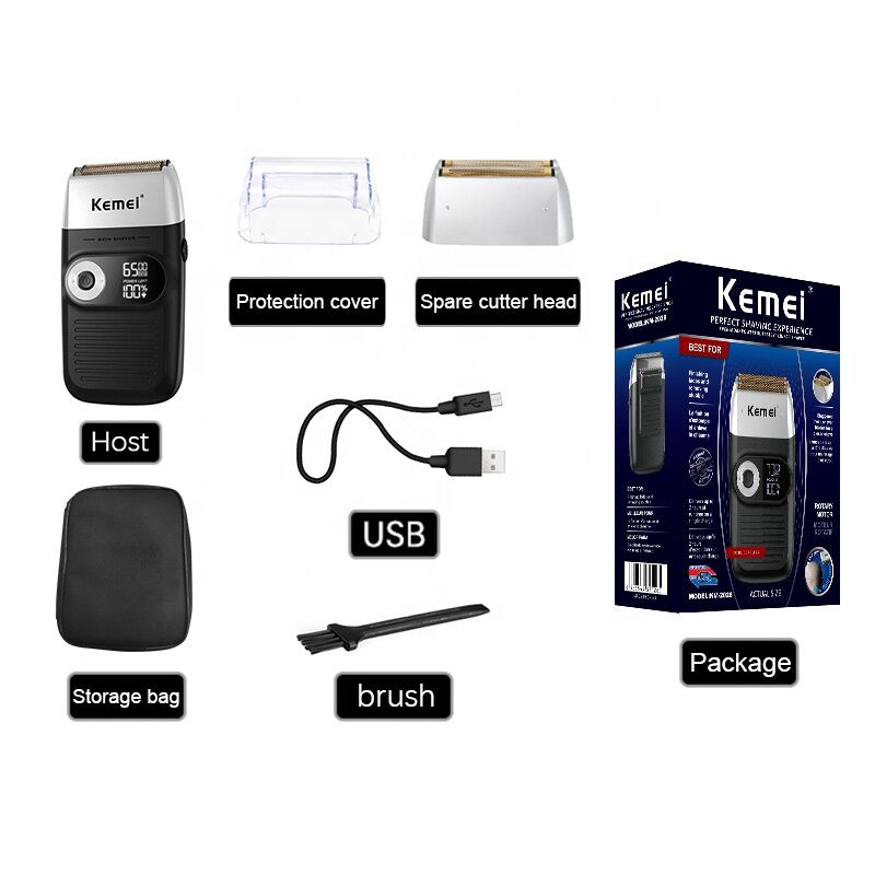 Rasoir électrique rechargeable des hommes, coupe-barbe KM-2027 thumbnail 2