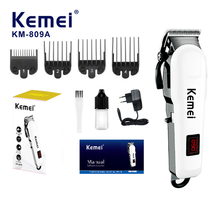 Tondeuse à cheveux professionnelle cordon électrique réglable km-809 thumbnail 2