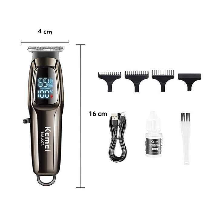 Tondeuse Professionnel tondeuse à cheveux Usb charge rapide push cisaillement écran Lcd km-2273