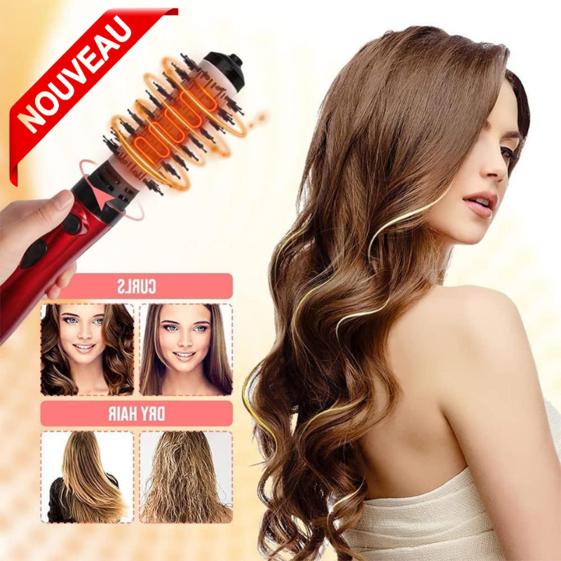 Brosses à cheveux à air chaud et sèche-cheveux rotatif,1000 Watt volumisateur, friser rotative DW-50 thumbnail 3