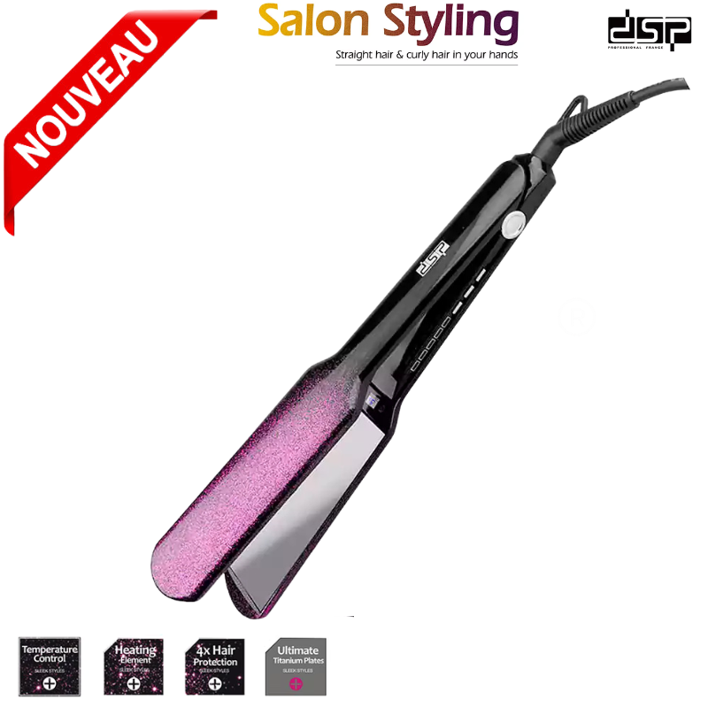 Lisseur de Cheveux Professionnel avec Plaques Revêtement Céramique -10023