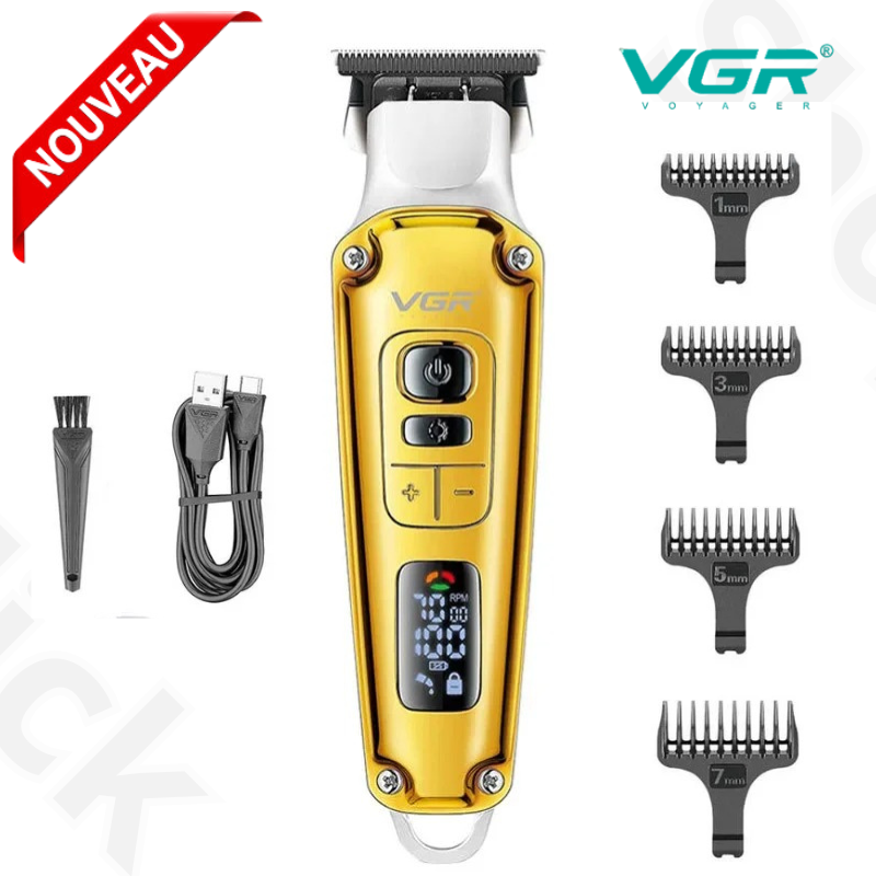 Tondeuse à cheveux professionnelle pour hommes, tondeuse à barbe électrique USB, 3783-931