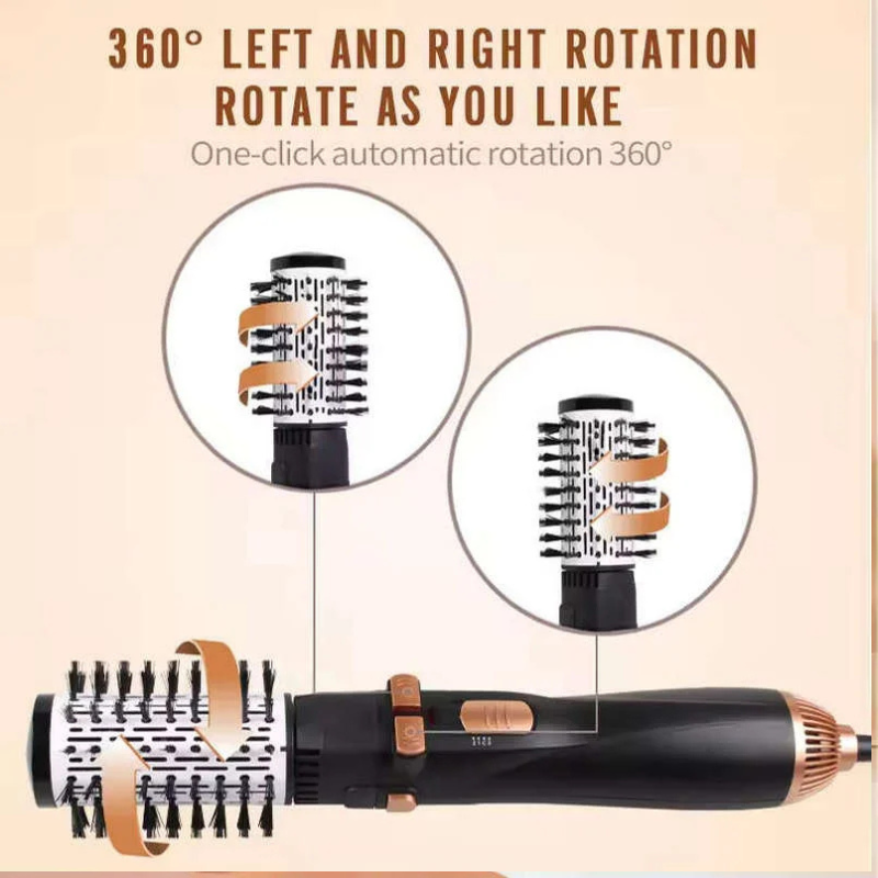 Brosse à air chaud et sèche-cheveux professionnel 4 en 1 Volumisante Rotative à Air thumbnail 4