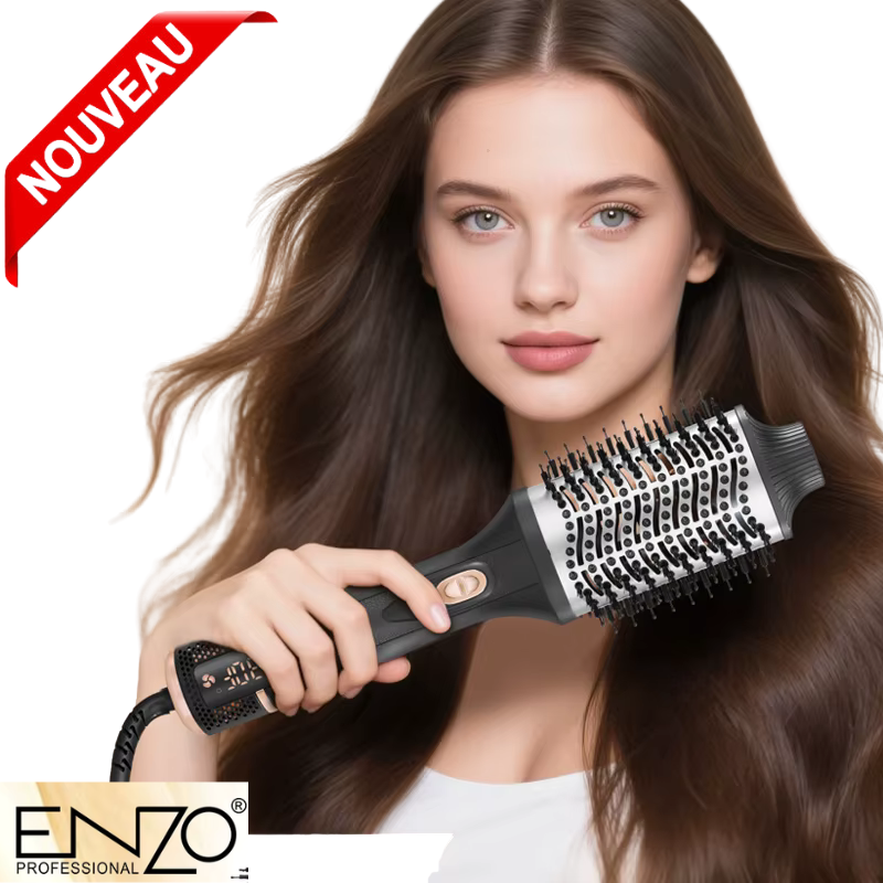 Sèche-cheveux brosse volumateur 1500W  3 en 1  Air chaud lisseur outils de coiffure en céramique EN-4135