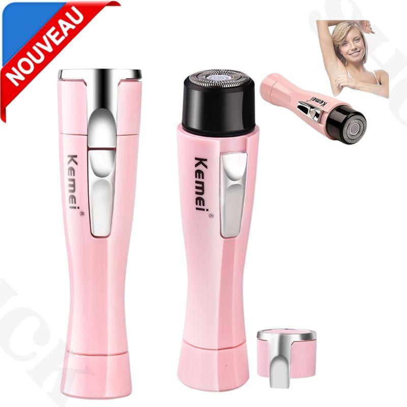 Epilation du visage pour joues, lèvres, menton, cou, aisselles, maillot, épilateur pour le corps KM-1012
