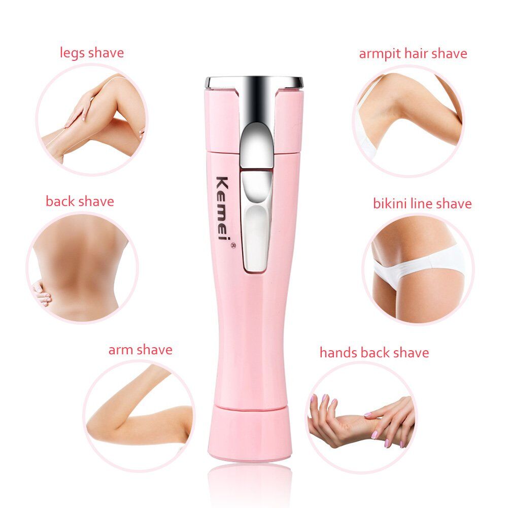 Epilation du visage pour joues, lèvres, menton, cou, aisselles, maillot, épilateur pour le corps KM-1012