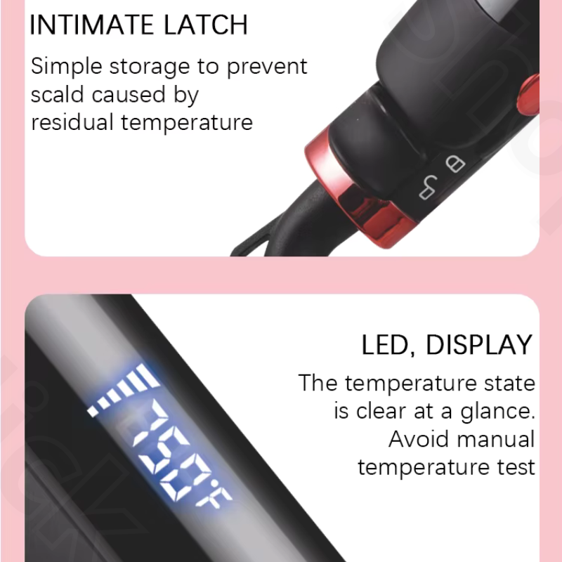 Lisseur Professionnel céramique à température Stable, cheveux lisses - 480 - 750 F DSP10183 thumbnail 3