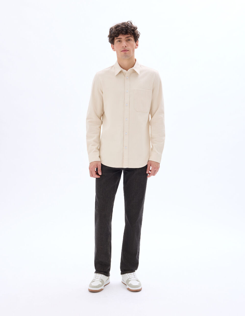 Chemise Regular En Jean 100% Coton