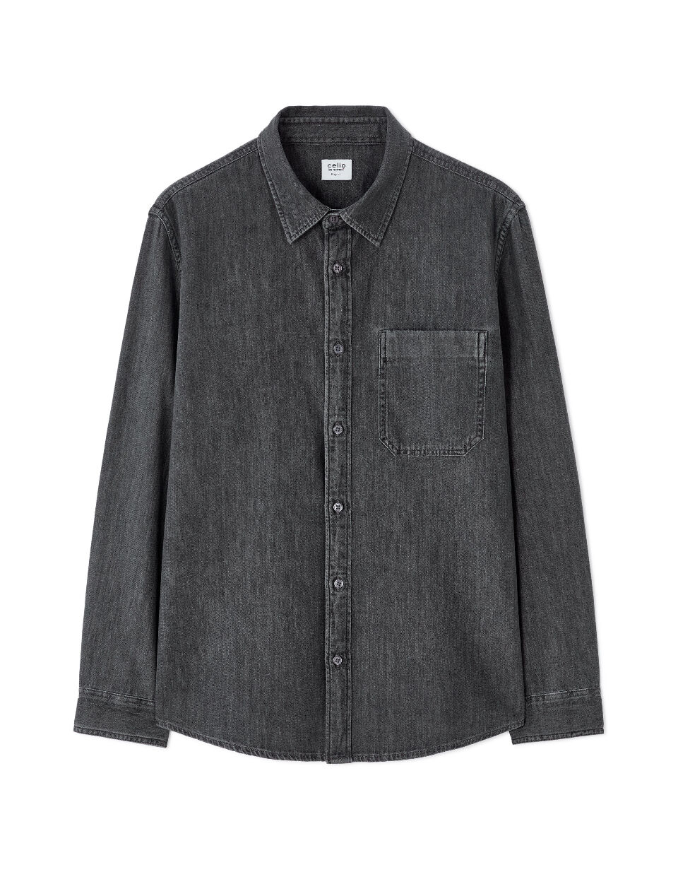 Chemise Regular En Jean 100% Coton thumbnail 1