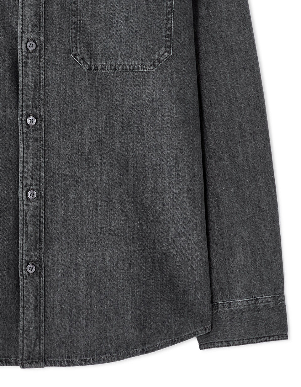 Chemise Regular En Jean 100% Coton thumbnail 3
