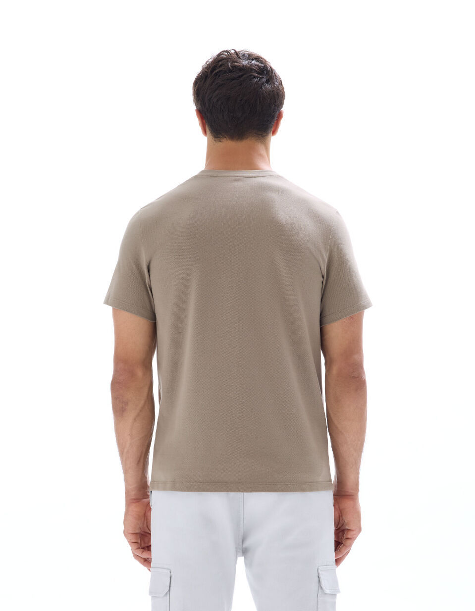T-shirt Regular Col Rond 100% Coton Piqué Stretch thumbnail 4