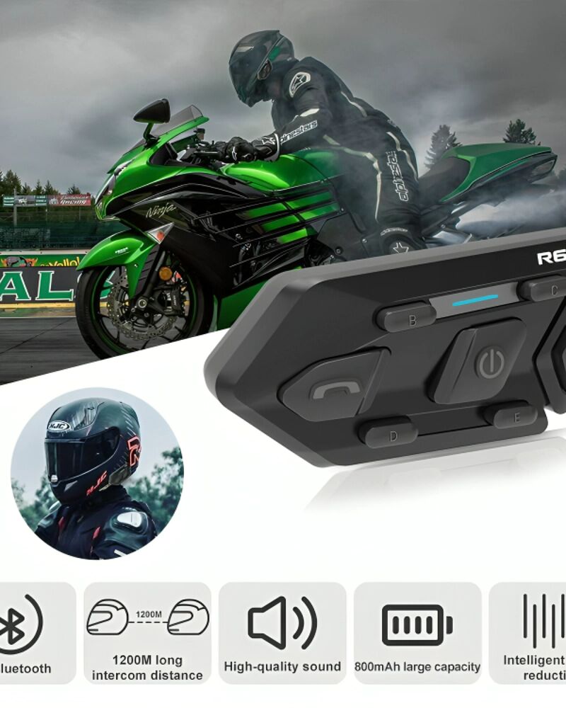 Émetteur‑récepteur Bluetooth WAYXIN T2 pour moto (Intercom / Boom Mic) thumbnail 2