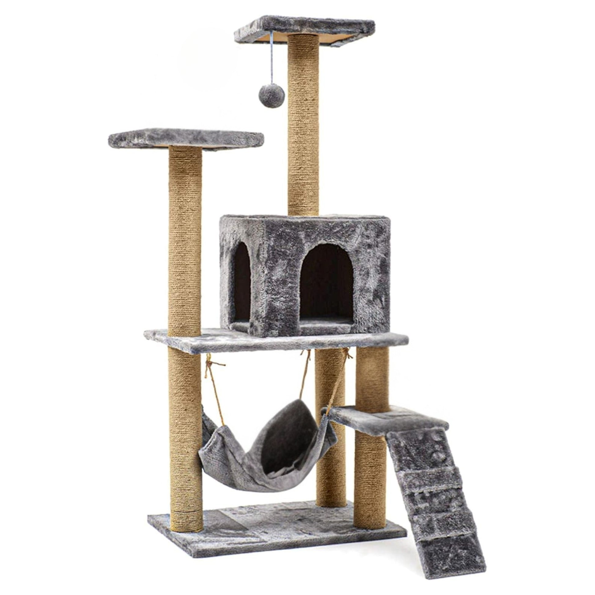 Arbre à chat tour – Griffoir à plusieurs niveaux avec hamac thumbnail 1