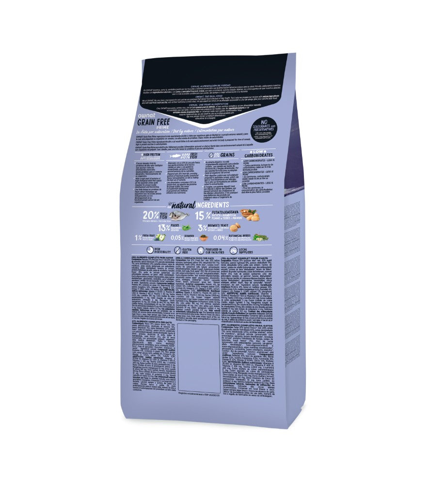 Grain Free PRIME STERILIZED FISH - Pour chats adultes stérilisés (3 kg)