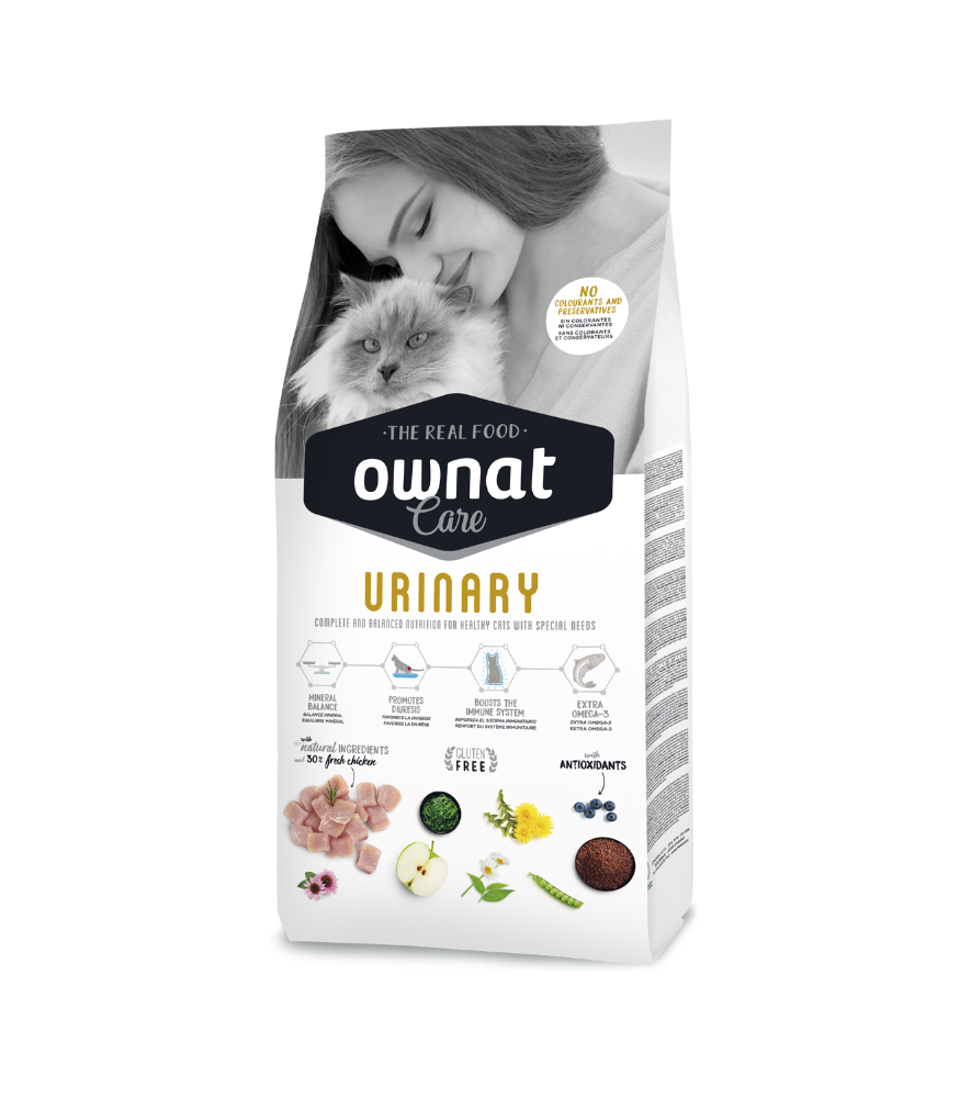 Ownat Care Urinary Croquettes pour Chat - Poulet frais (3kg)